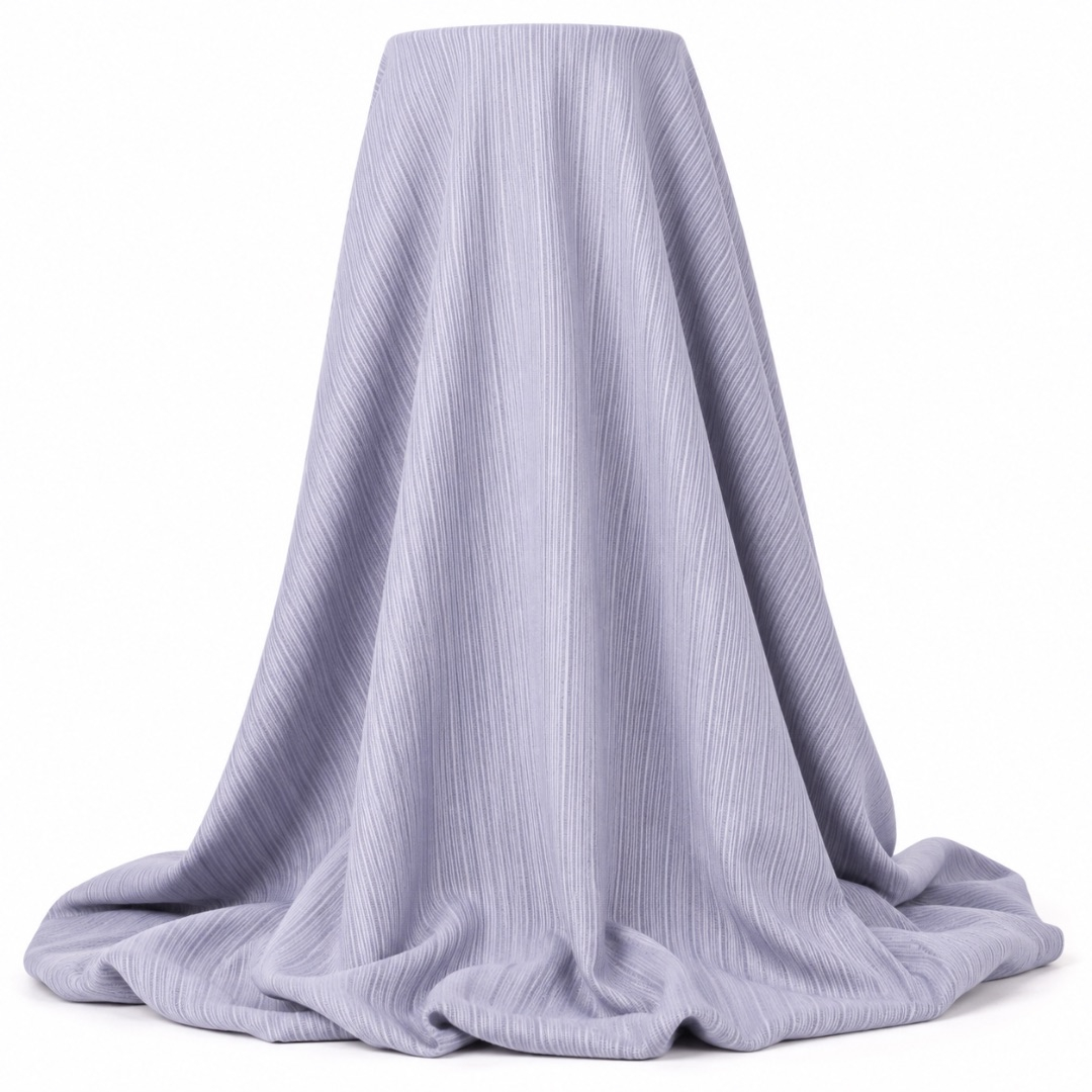 Premium Grey Pinstripe Stock Fabric Material