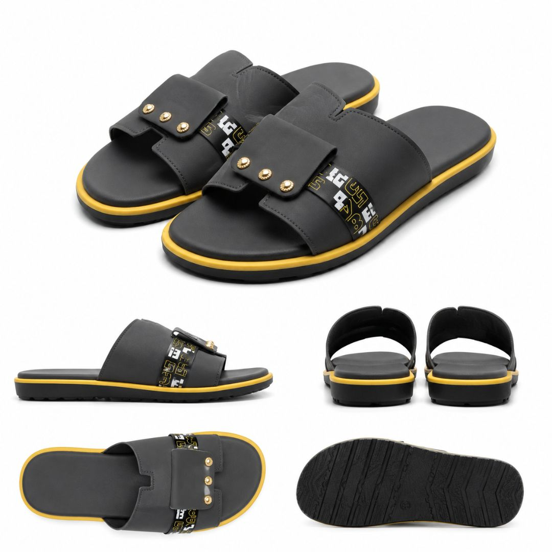Womens Casual Black Slide Sandals