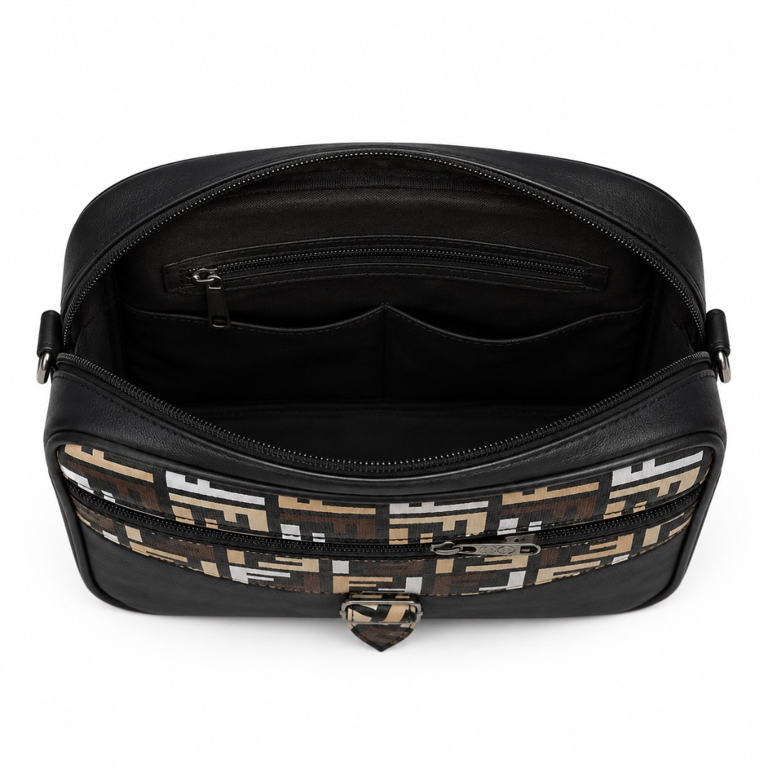Compact Crossbody Shoulder Bag with Adjustable Strap