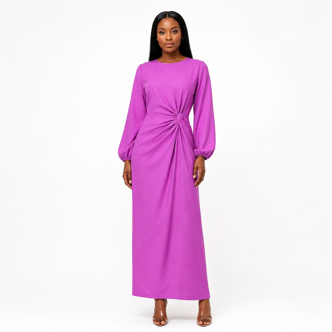 Orchid Purple Plain Jonkoso Fabric
