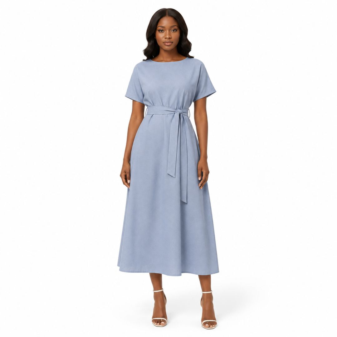 Sky Blue Plain Jonkoso Fabric