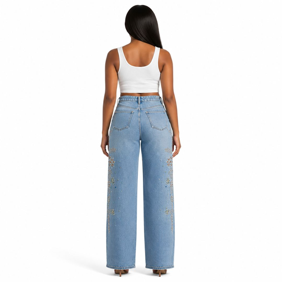 HighWaisted Blue Jeans