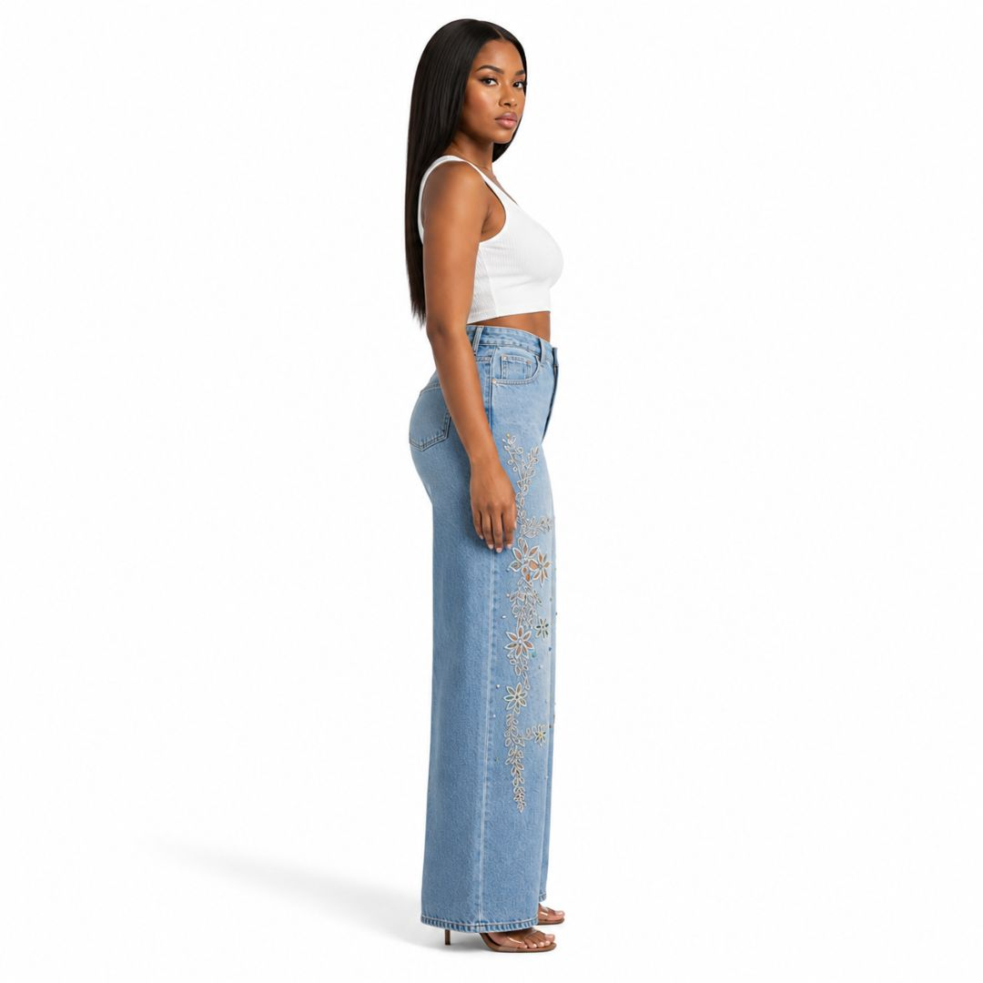 HighWaisted Blue Jeans