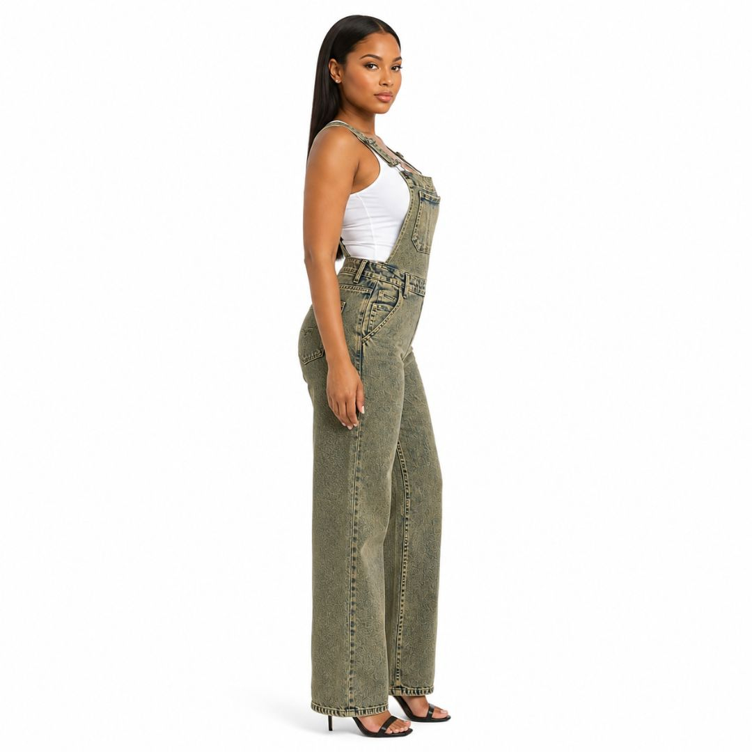 Premium Denim Straight Leg Dungarees