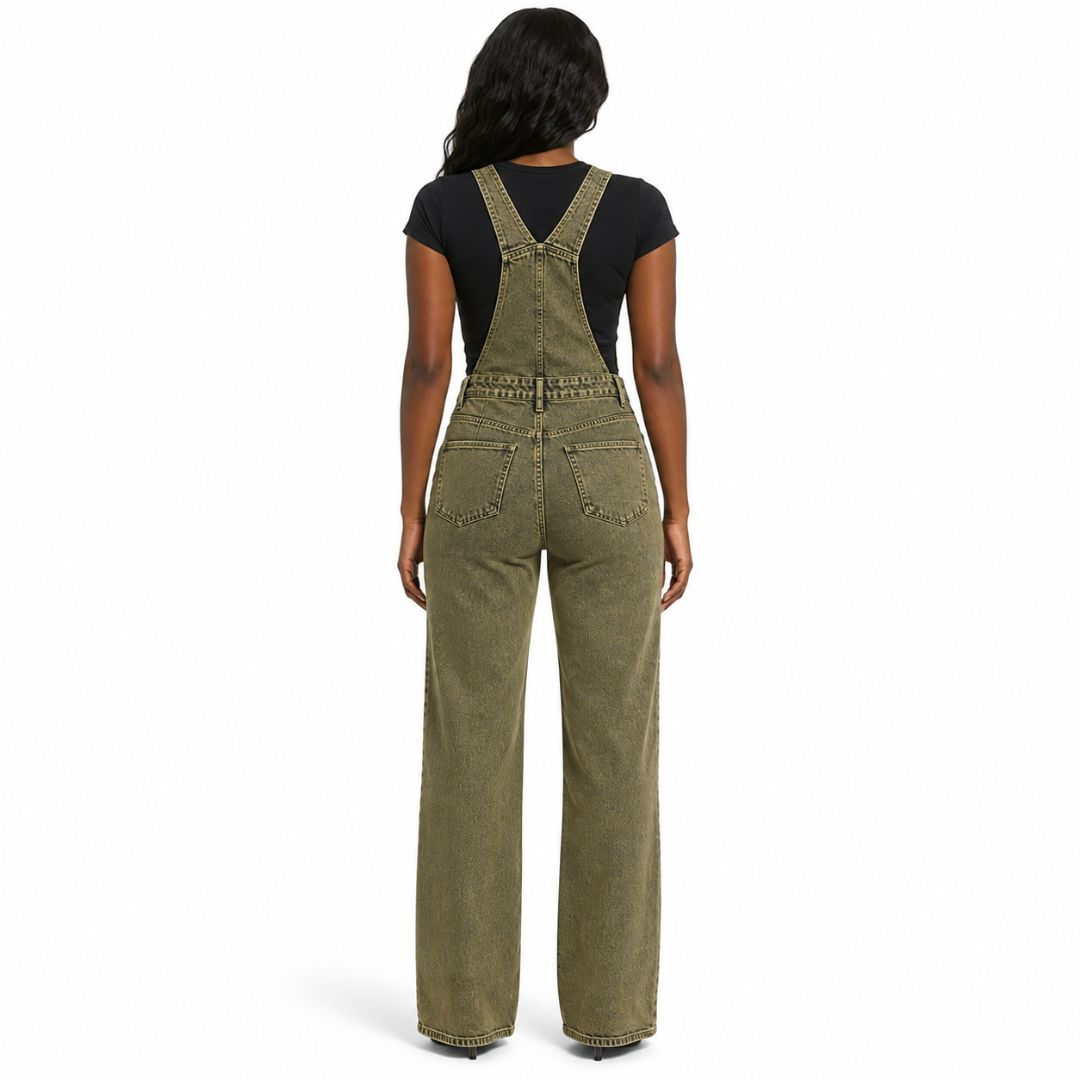 Denim Straight Leg Dungarees