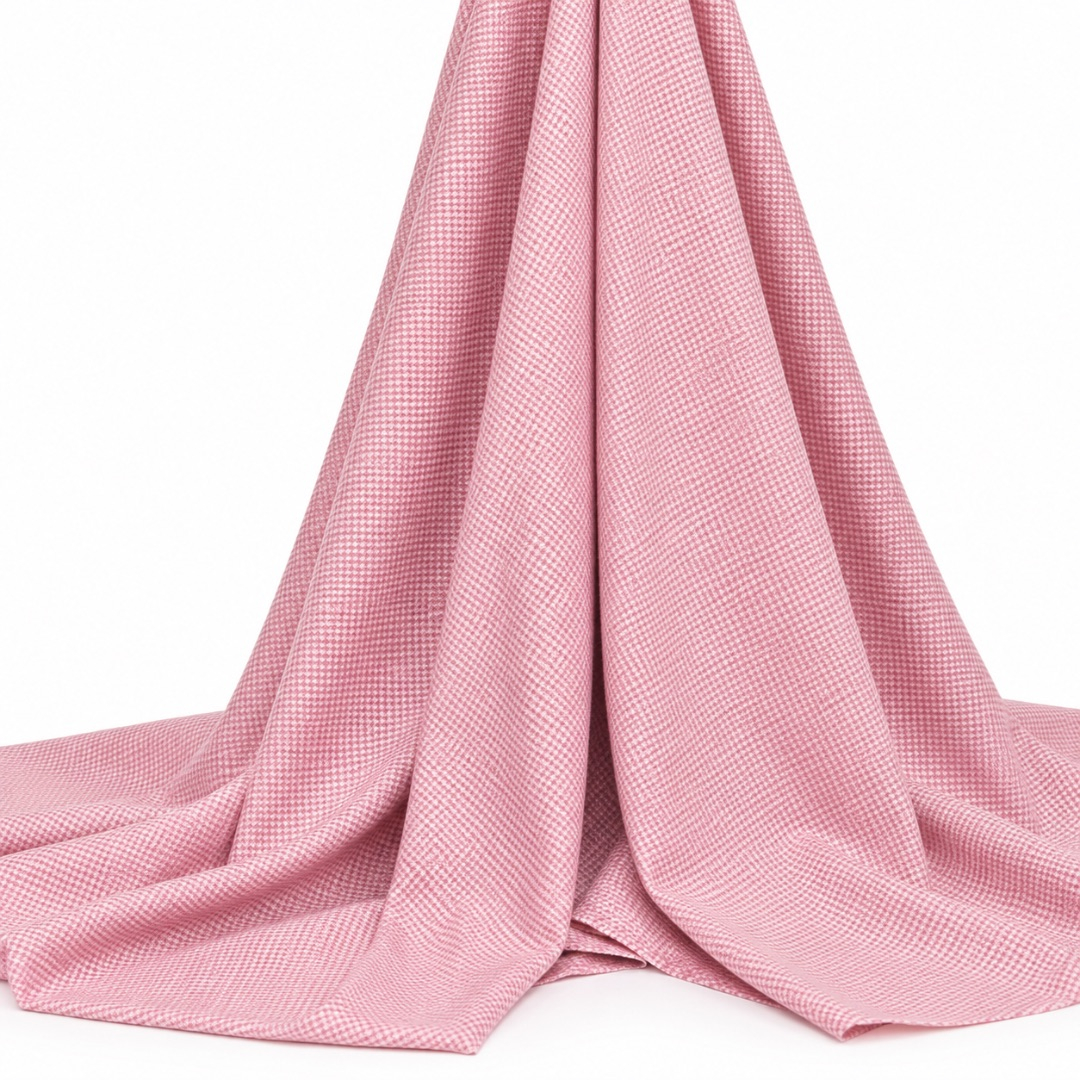 Premium Birdseye Stock Suiting Fabric   Dusty Rose
