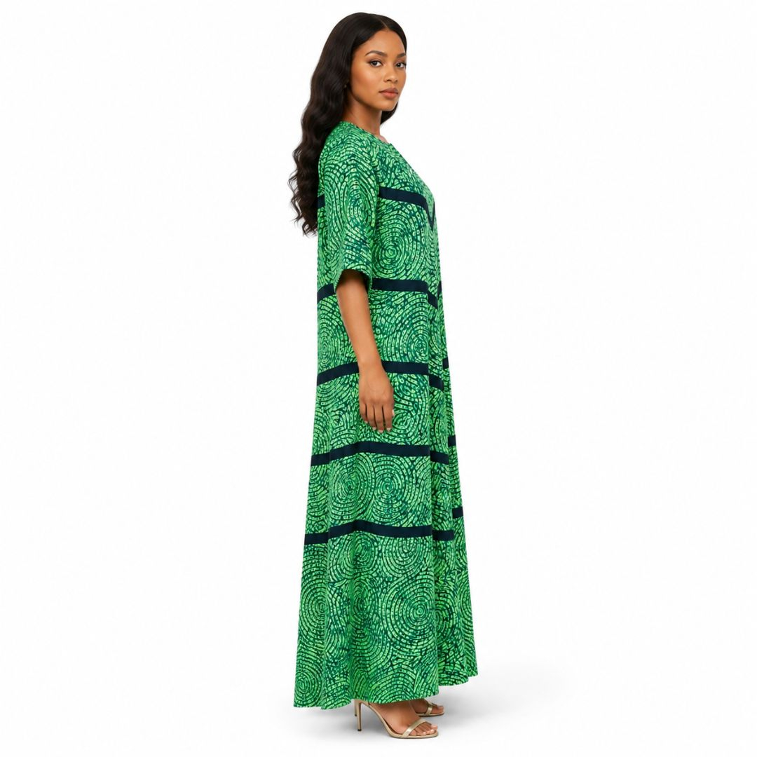 Womens Printed Maxi Dress