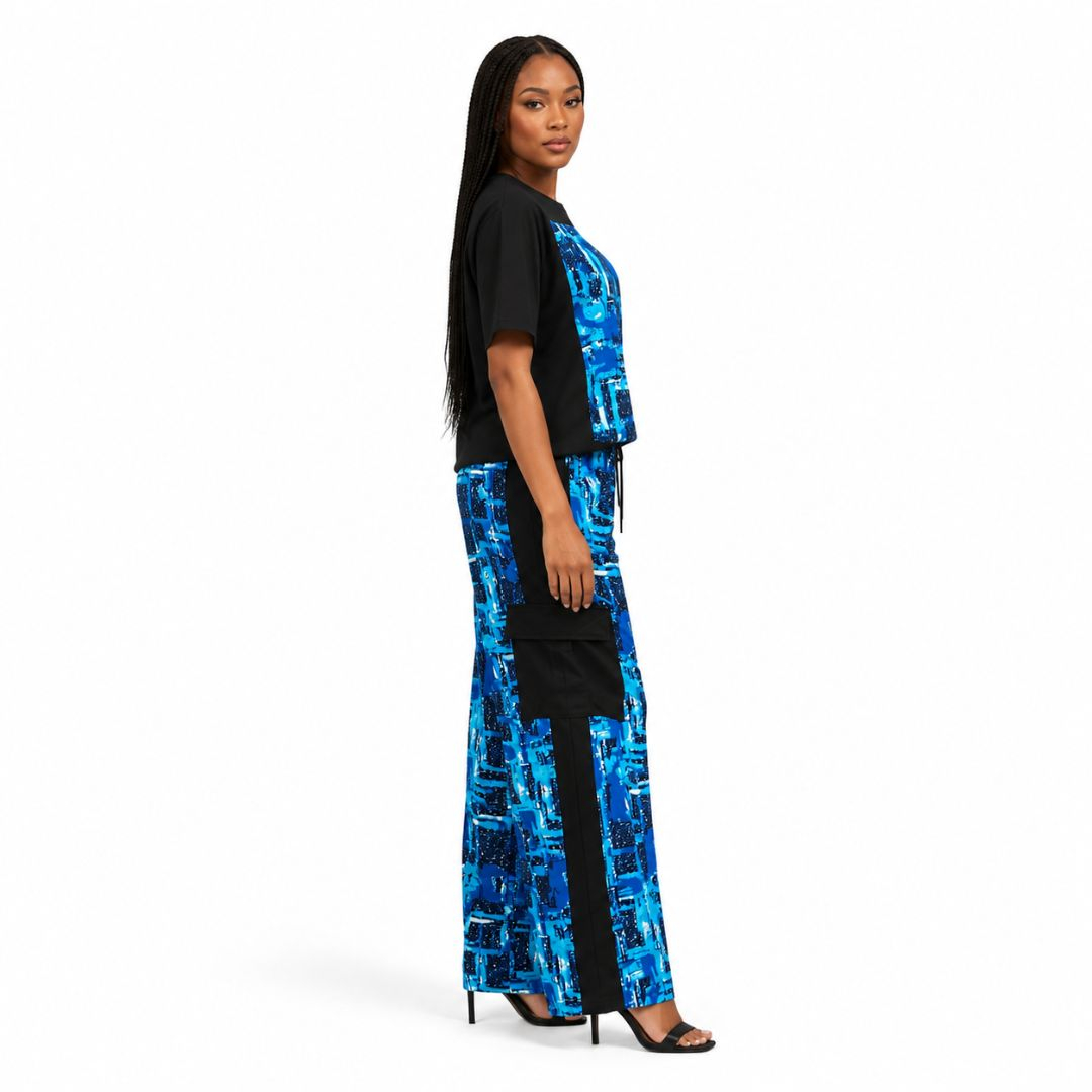 Printed Two Piece Lounge Set