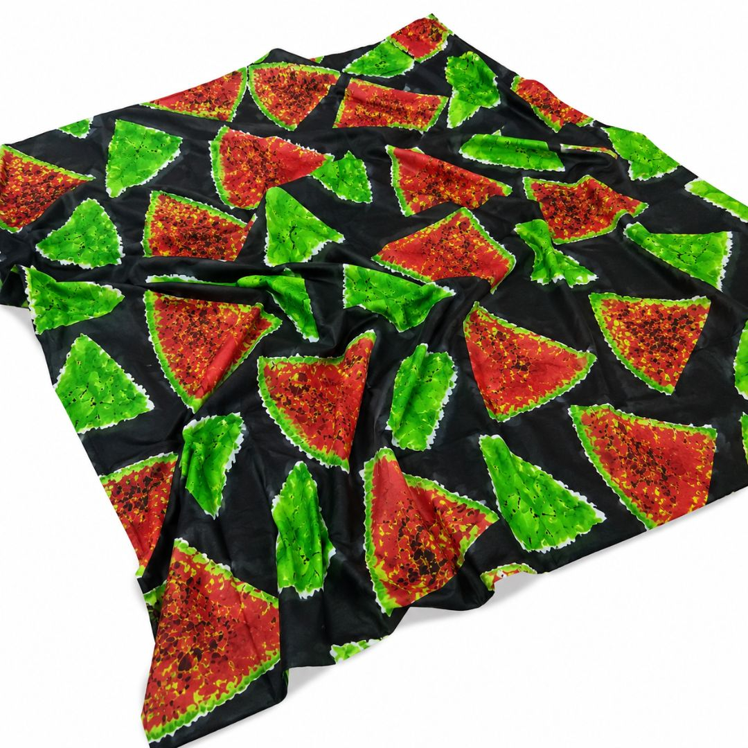 Vintage Tropical Leaf Print Fabric