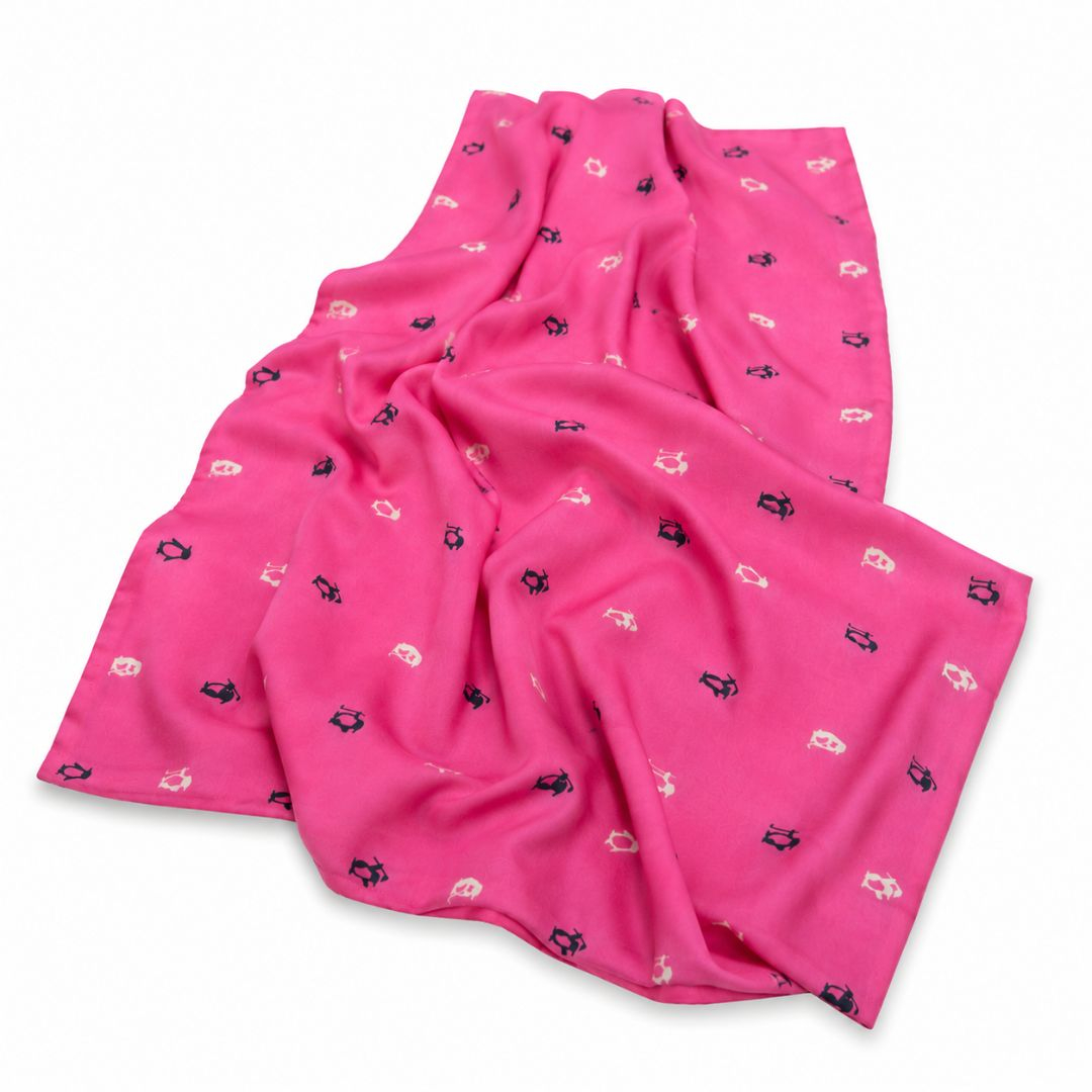 Vintage Penguin Print Fabric