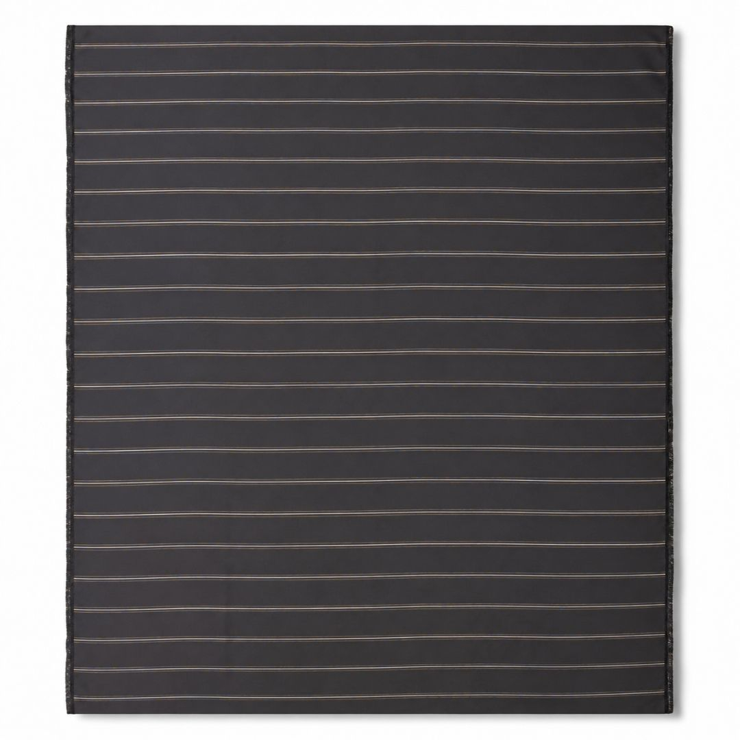 Tesil Black Pinstripe Fabric