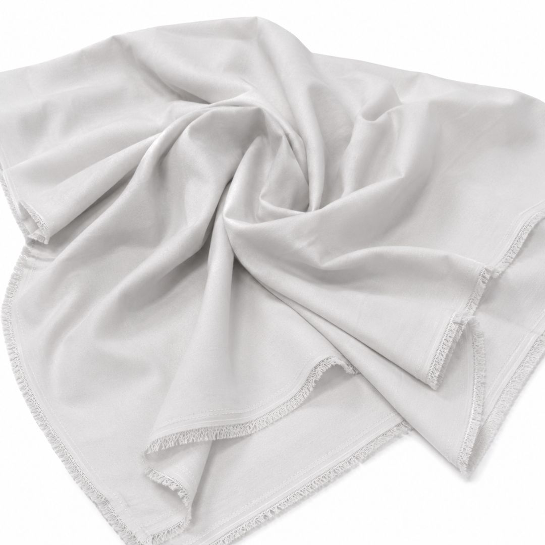Tesil White Cotton Fabric