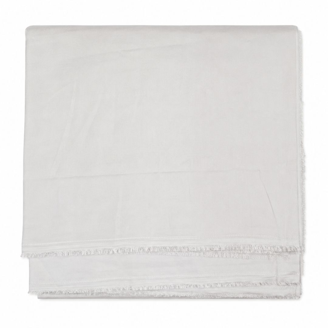 Tesil White Cotton Fabric