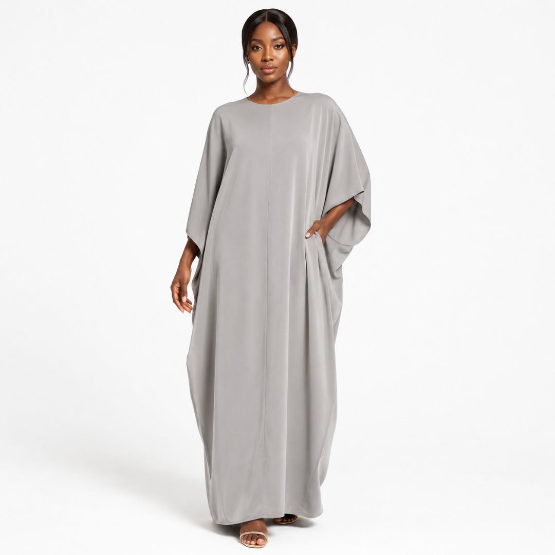 Light Grey Satin Fabric for Dresses