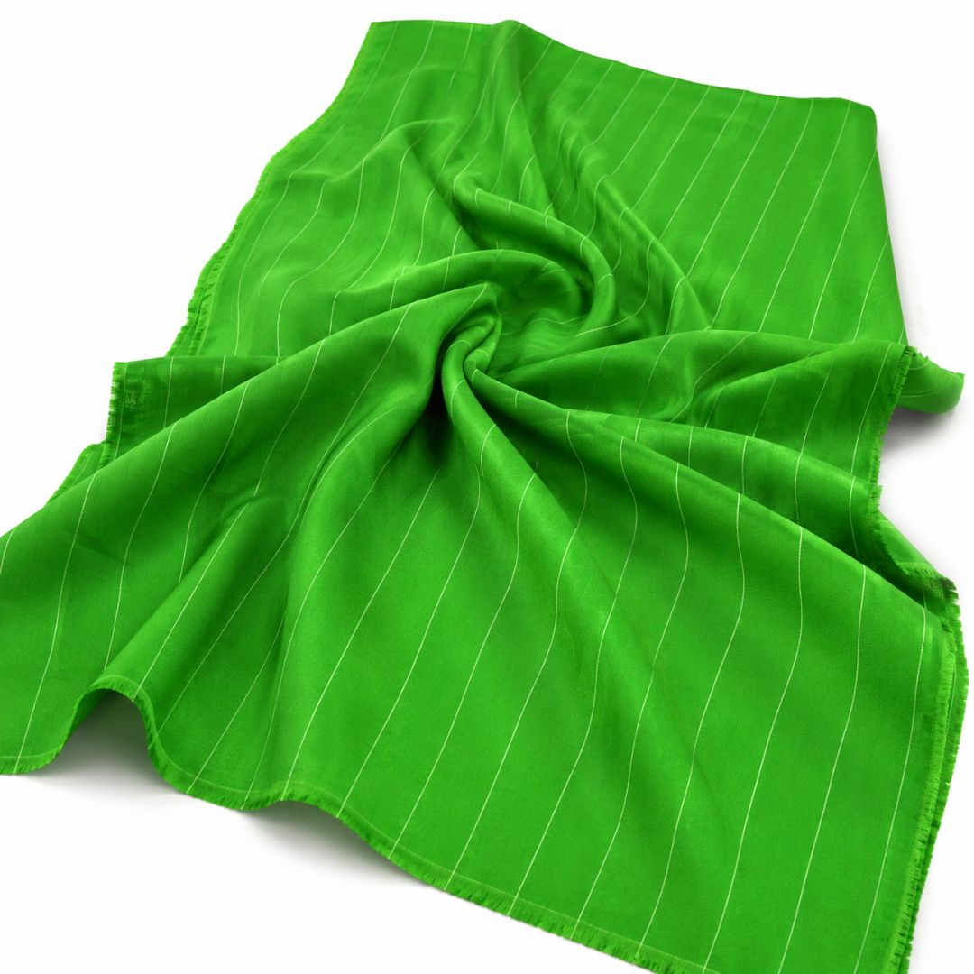 Green Italian pigal Pinstripe Senator Fabric