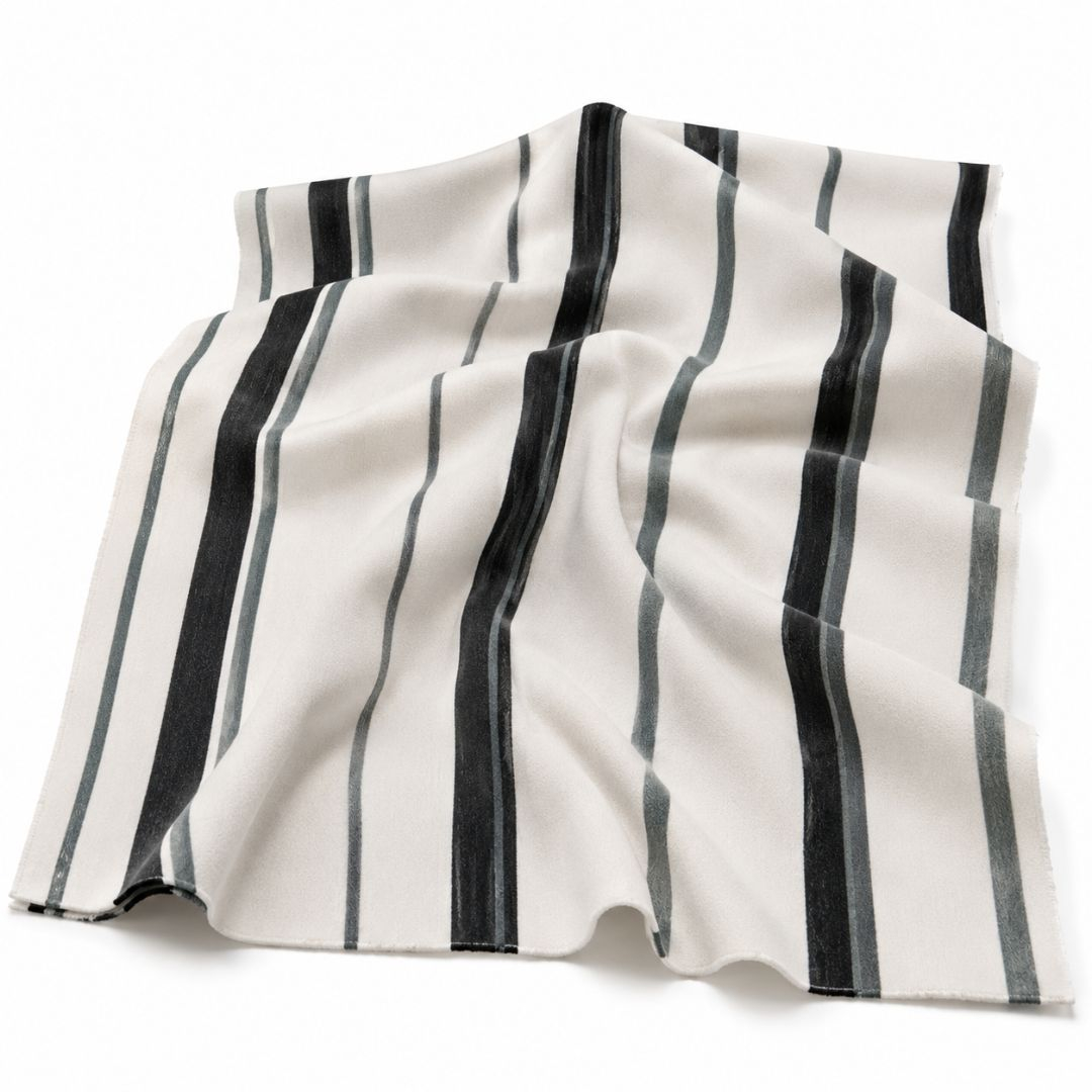 Italian pigal with Stripe Polyester Fabric for Dresses, Shirts & Fashion Wear