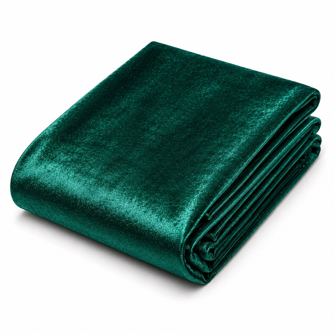 Premium Emerald Green Velvet Fabric