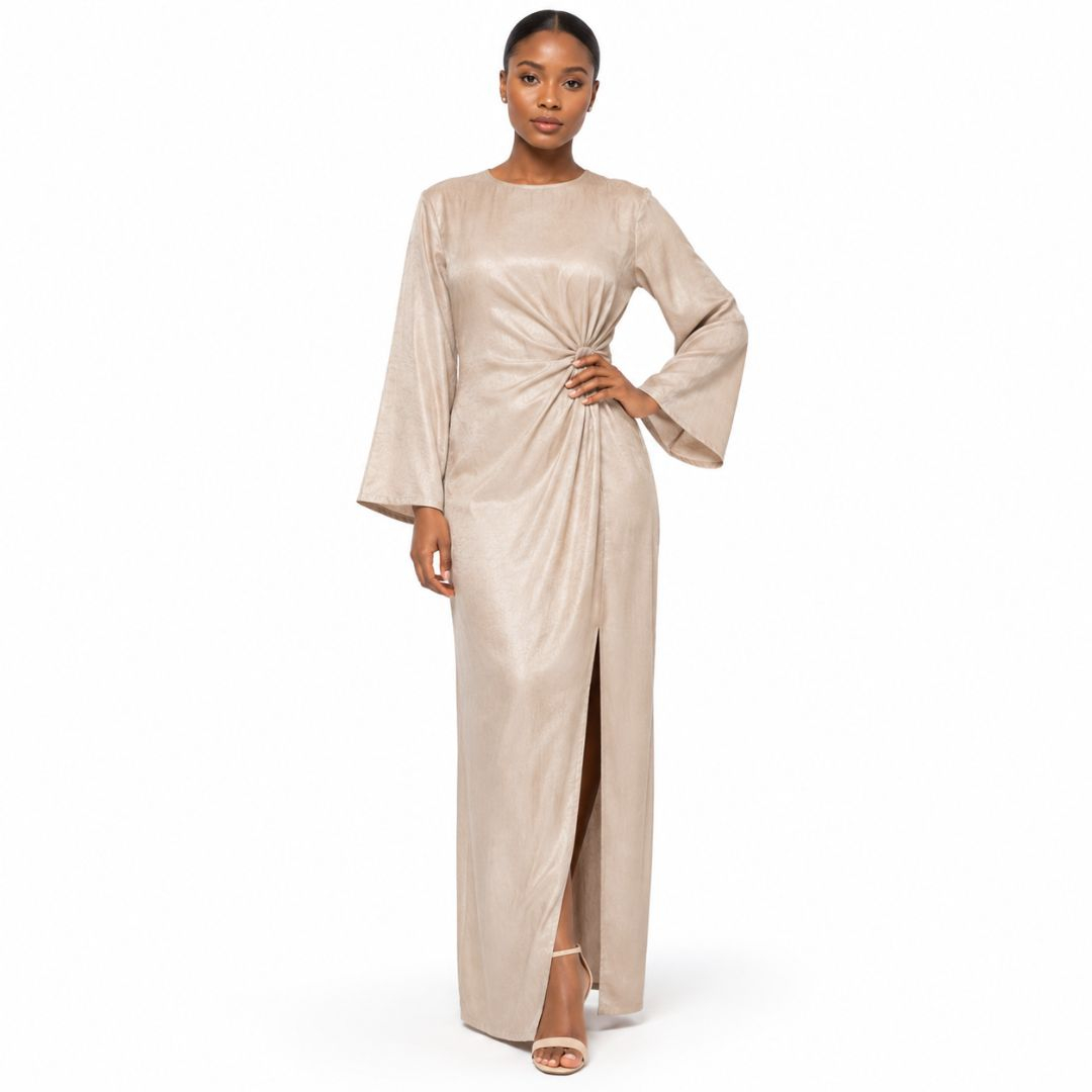 Plain Champagne Satin Fabric