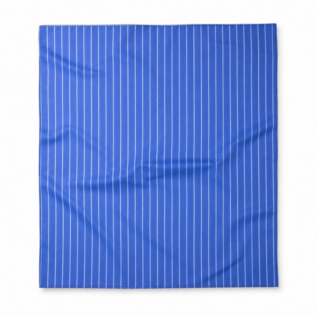 Royal Blue Pinstripe Suiting Fabric