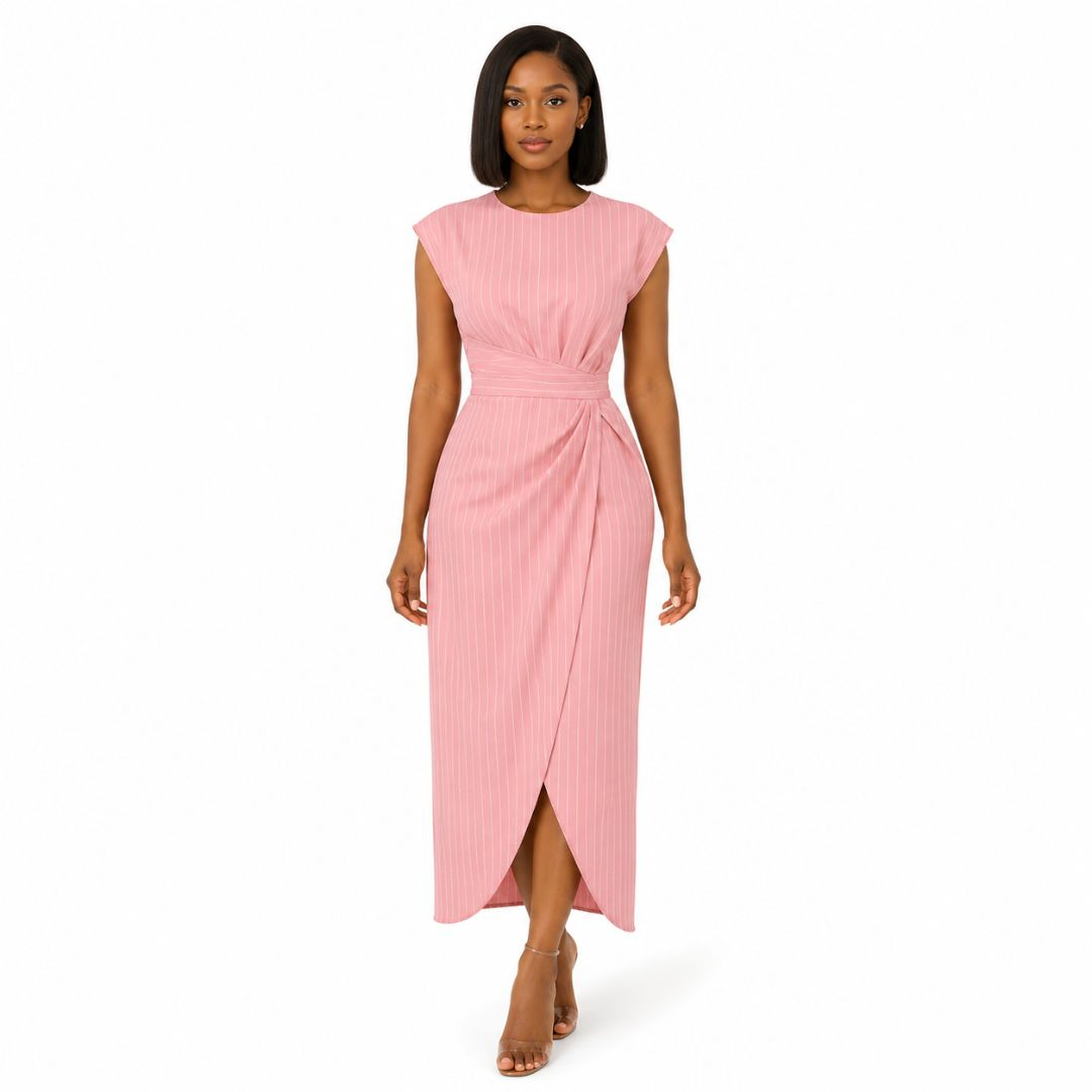Rose Blush Pinstripe Fabric