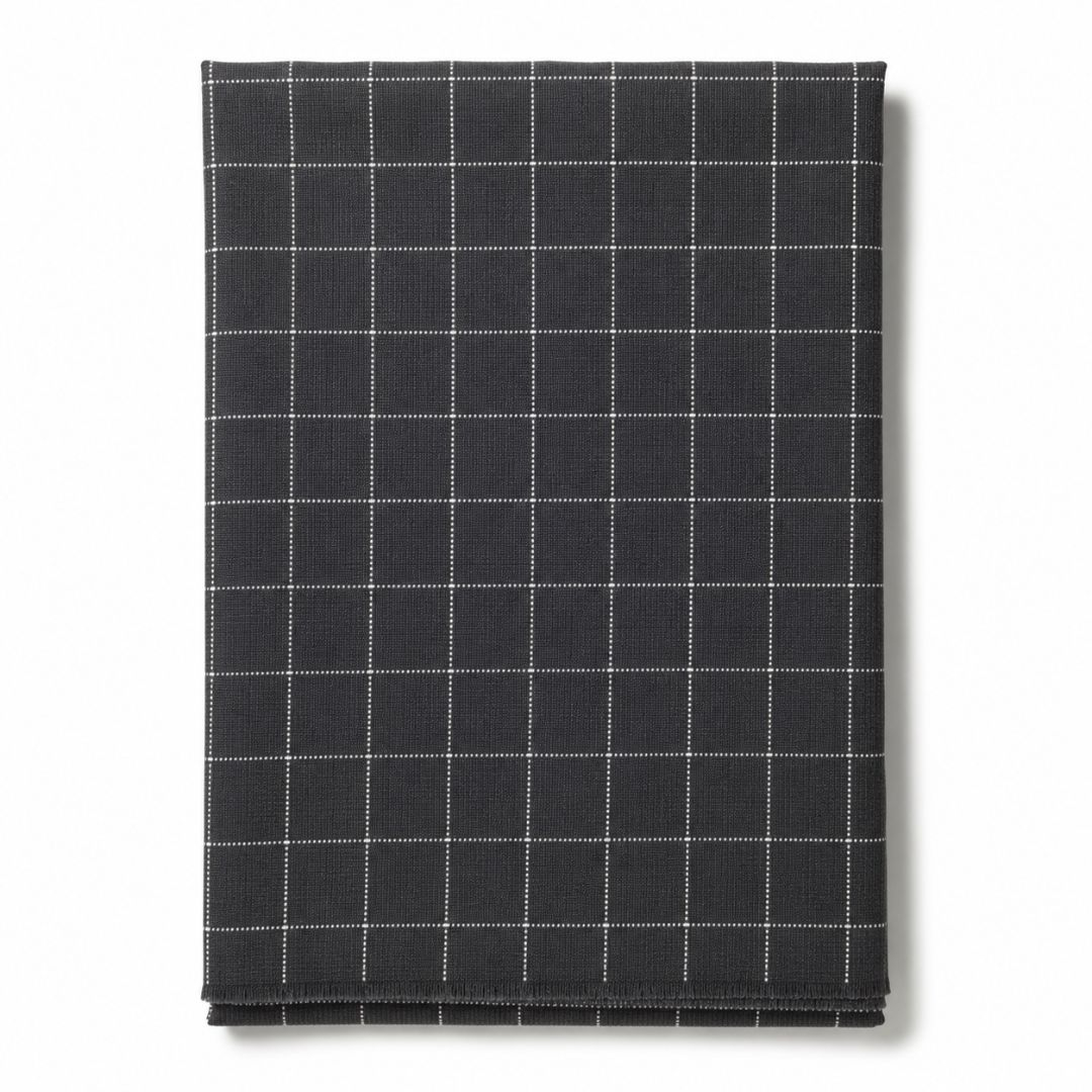 Midnight Windowpane Fabric