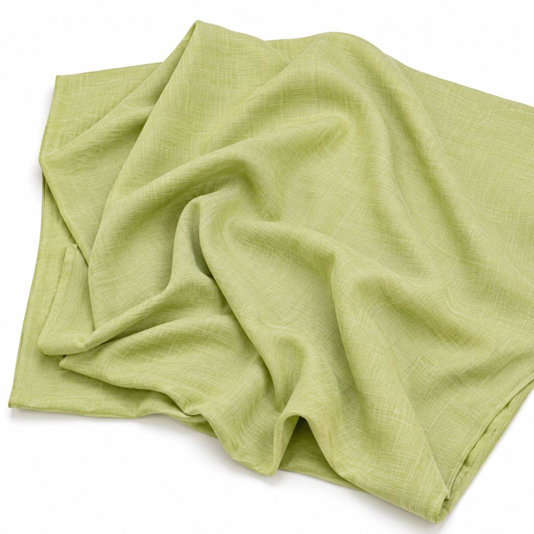Lime Slub Suiting Fabric