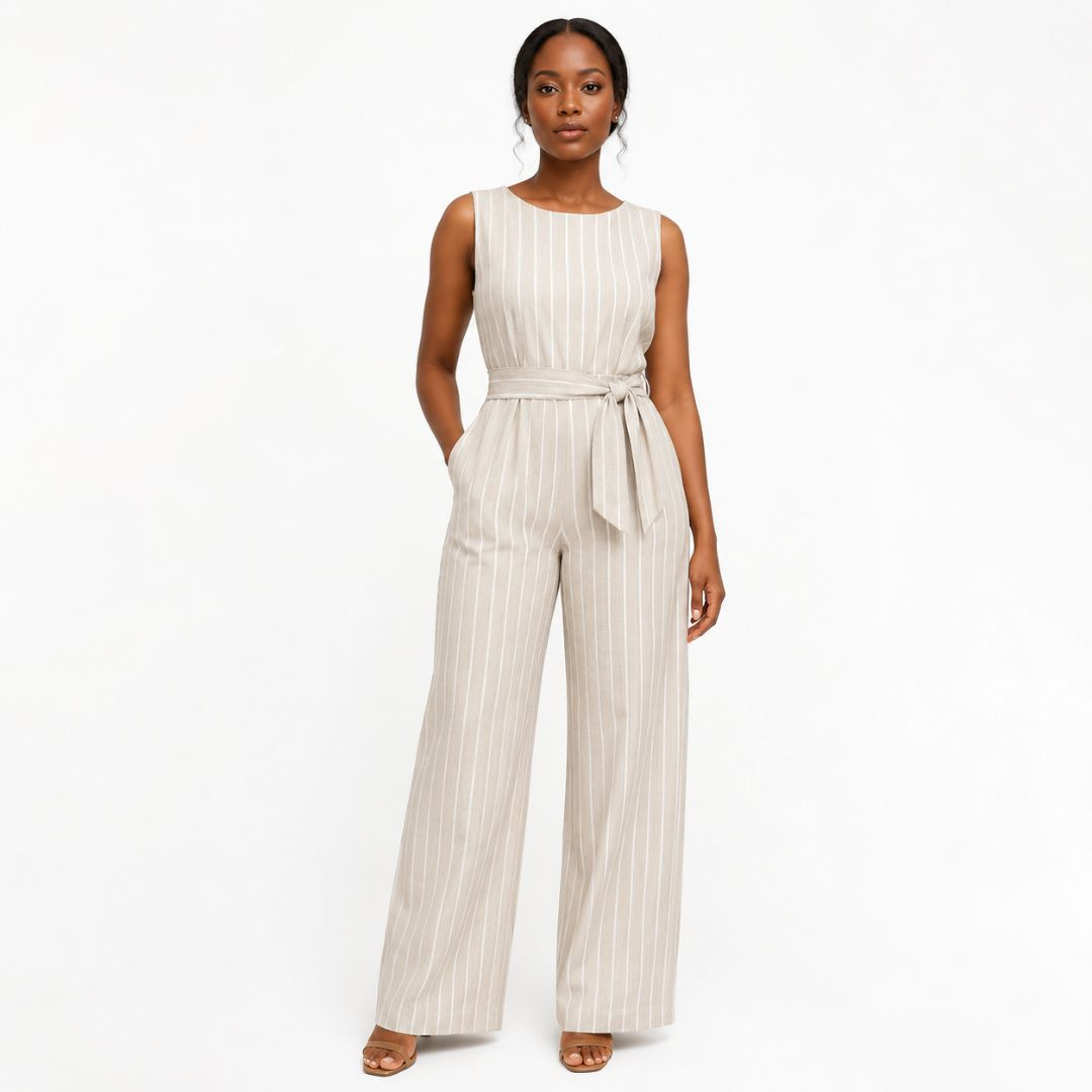 Sandstone Stripe Linen