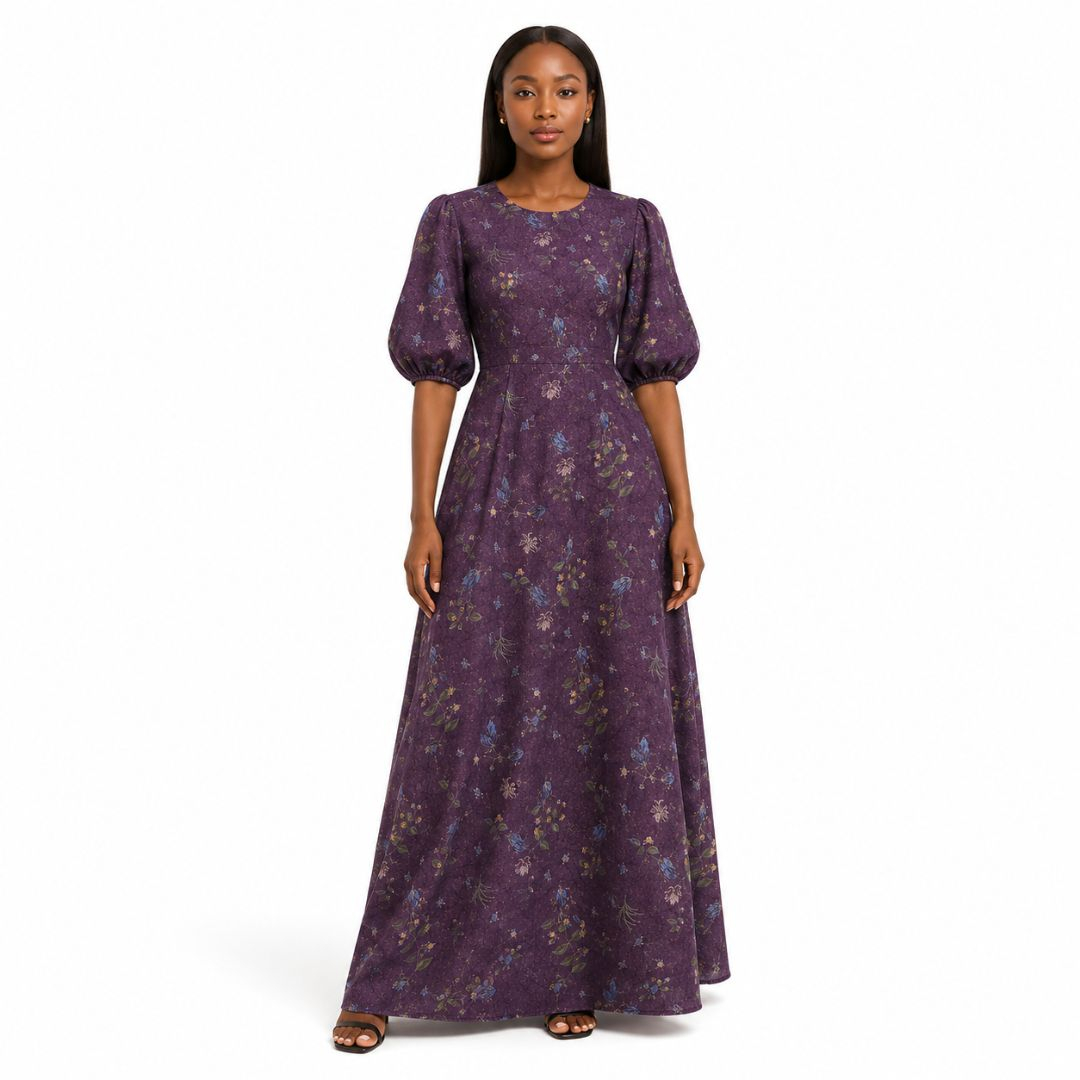 Midnight Bloom Floral Fabric