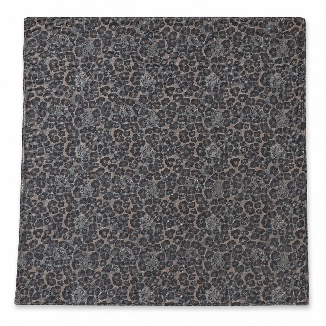 Kitty Leopard Denim Fabric