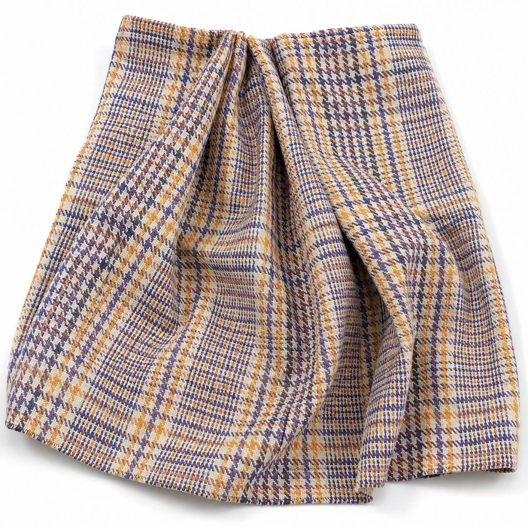 Grey Prince of Wales Wool Fabric