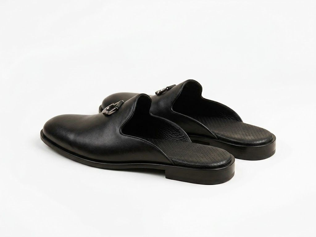 Mens Smart Casual Backless Mule Loafers Shoe