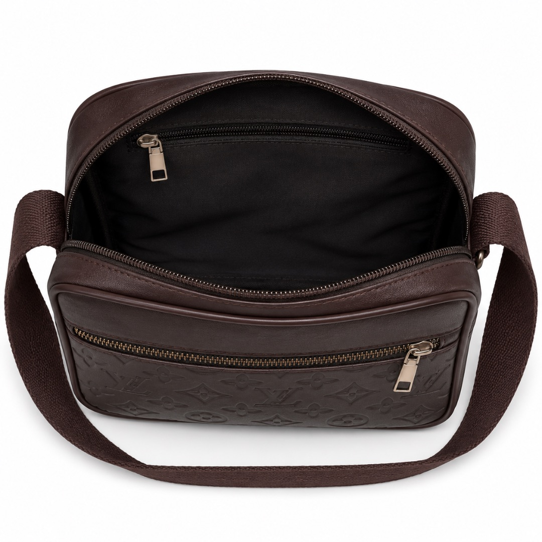 Premium Brown Crossbody Shoulder Bag