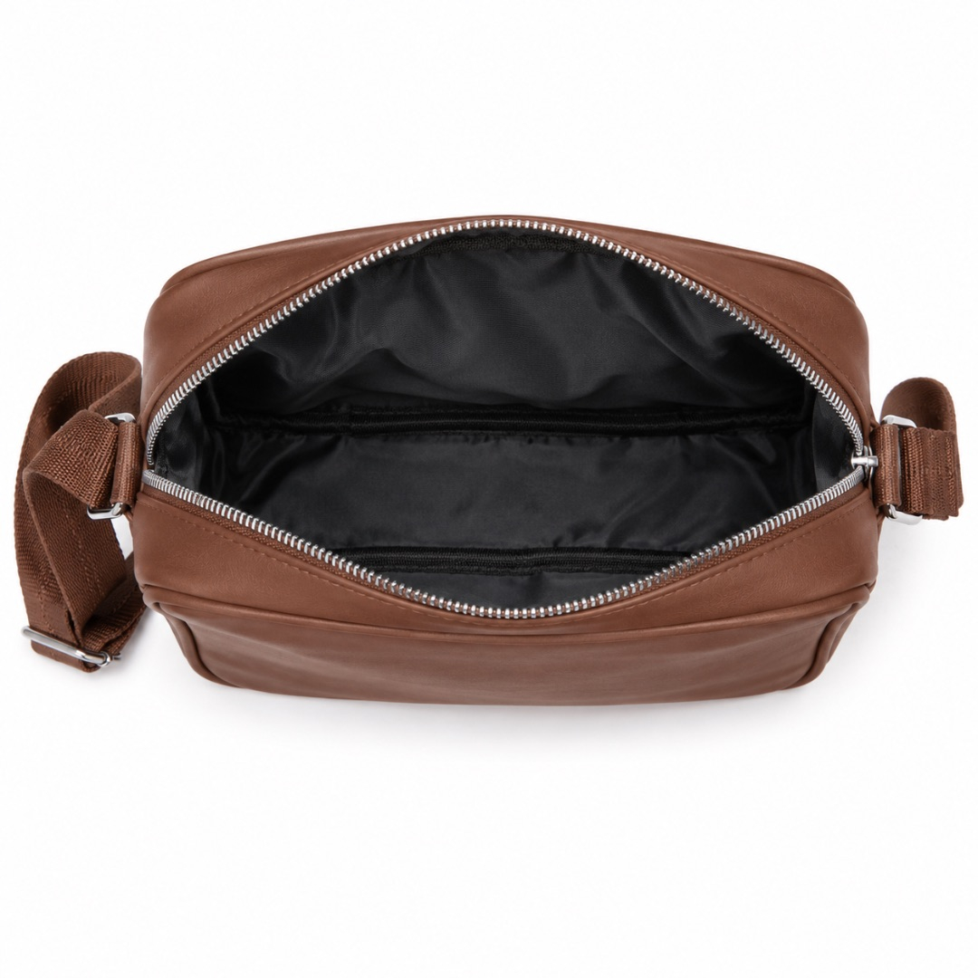 Premium Classic Crossbody Shoulder Bag    Brown