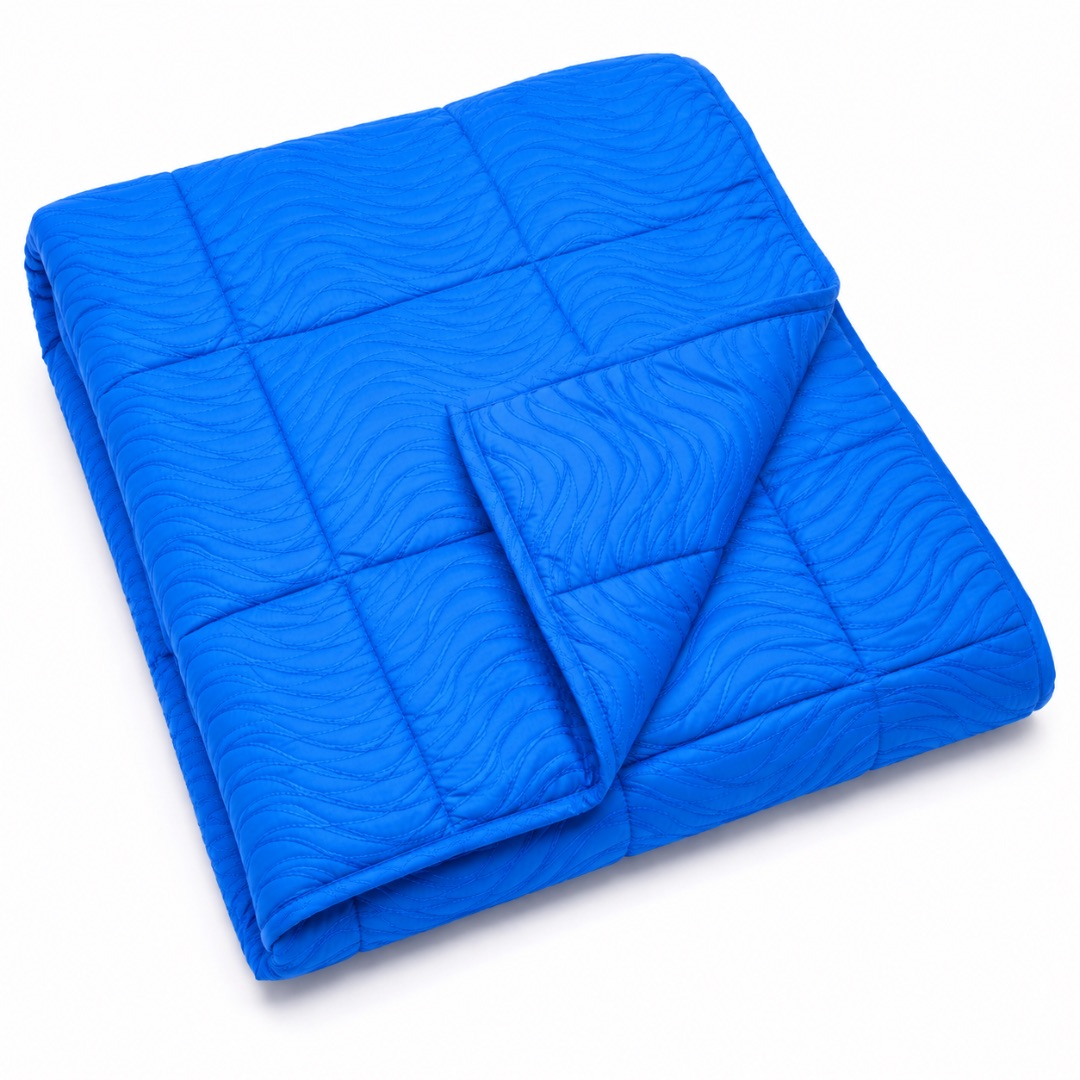 Premium 7 by 6 Quilted Duvet Set     Royal Blue
