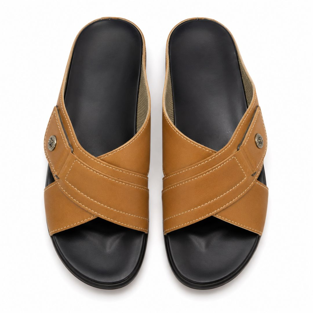 Savannah Brown Comfort Slides