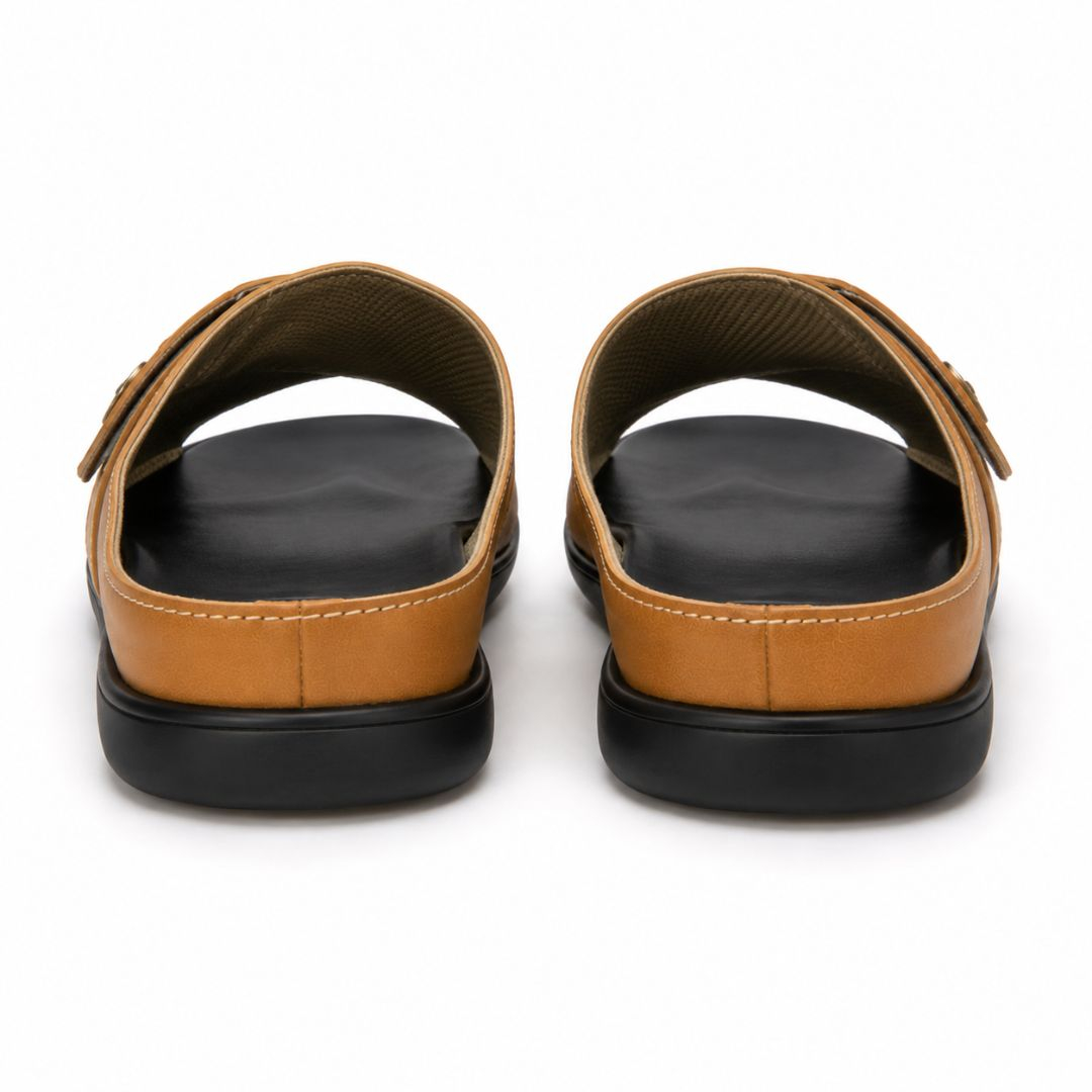 Savannah Brown Comfort Slides