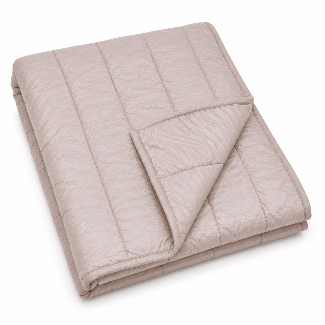 Premium 7 by 6 Quilted Duvet Set     Champagne Beige