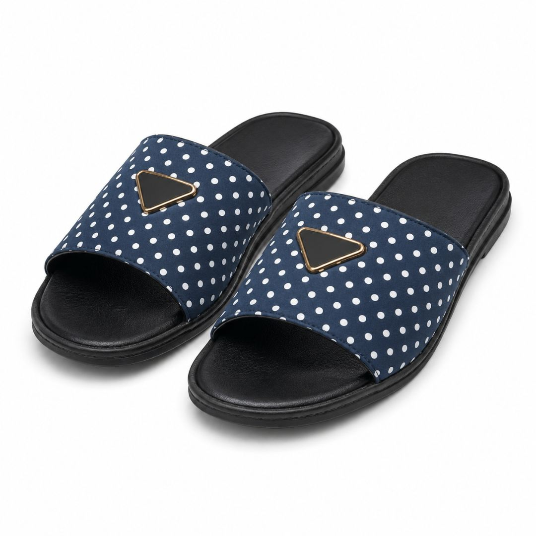Open Toe Flat Slip On Casual Comfort Slippers