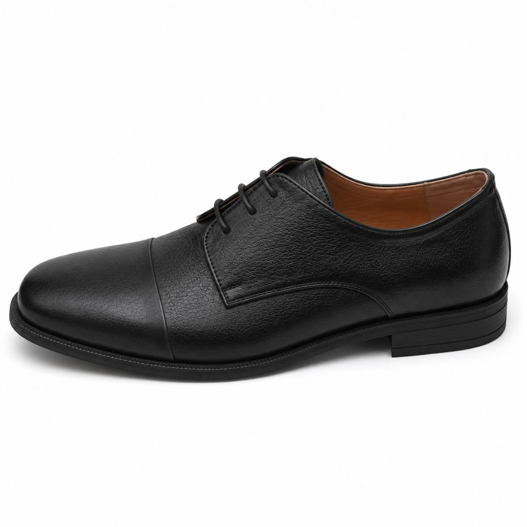 Mens Classic Black Lace Up Formal Dress Shoes