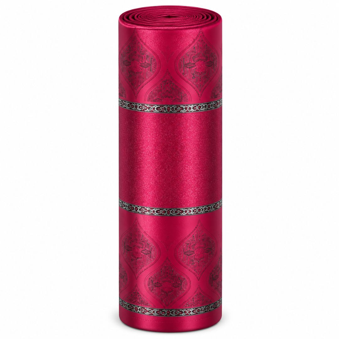 Luxury Wine Red Blackout Window Curtain
