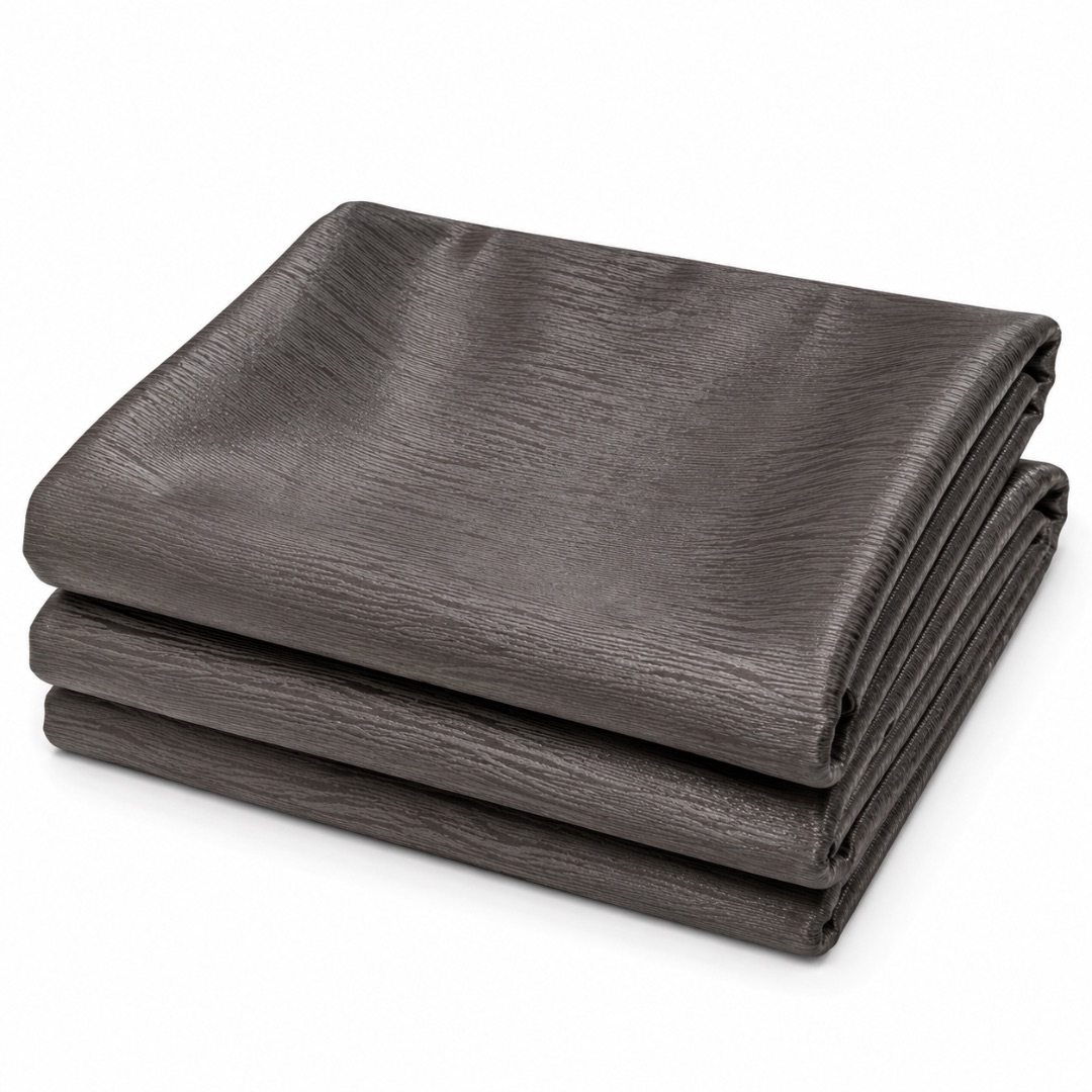 Premium Plain Grey Damask Fabric