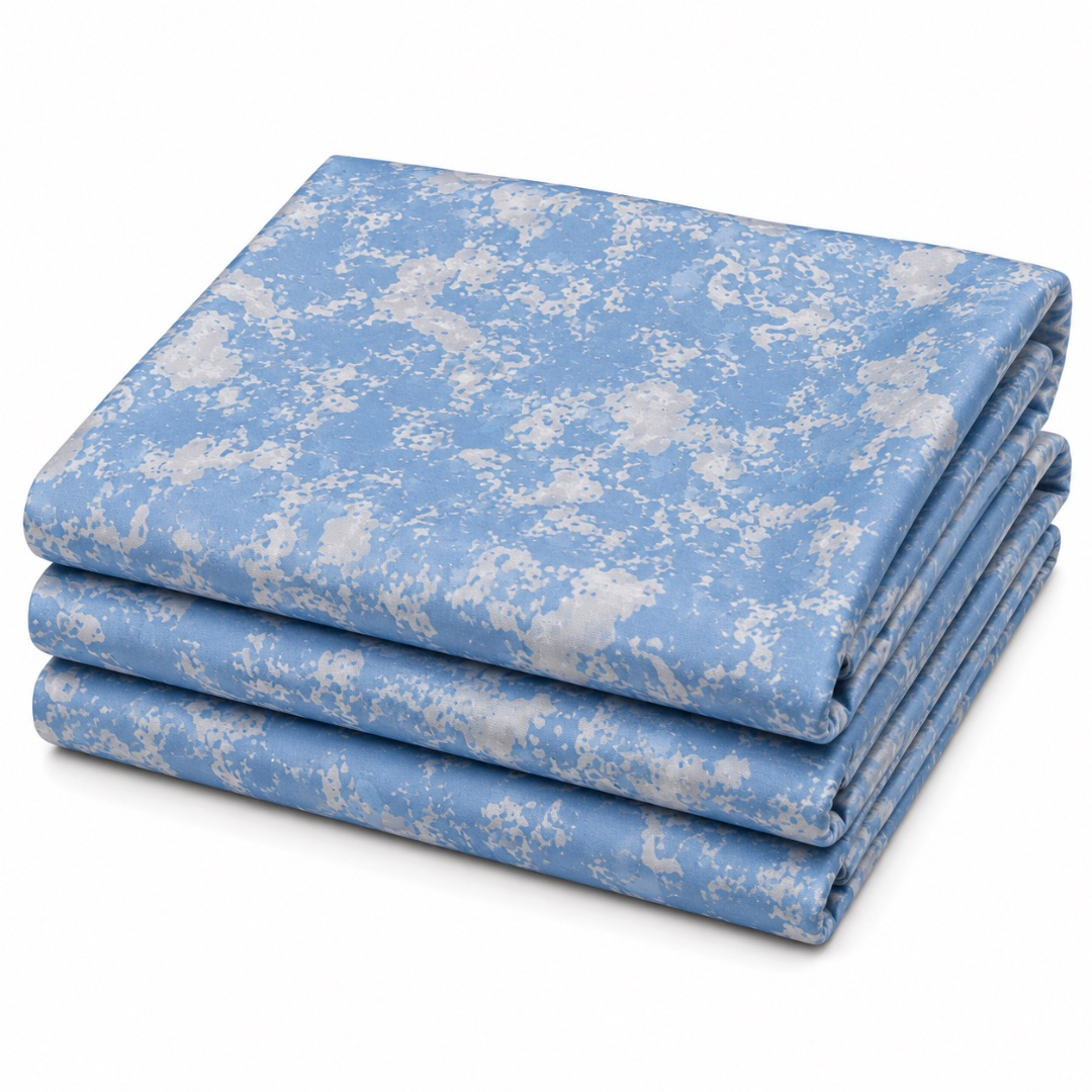 Premium Sky Blue Designer Fabric