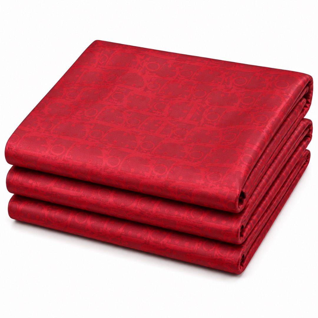 Premium Red Damask Fabric