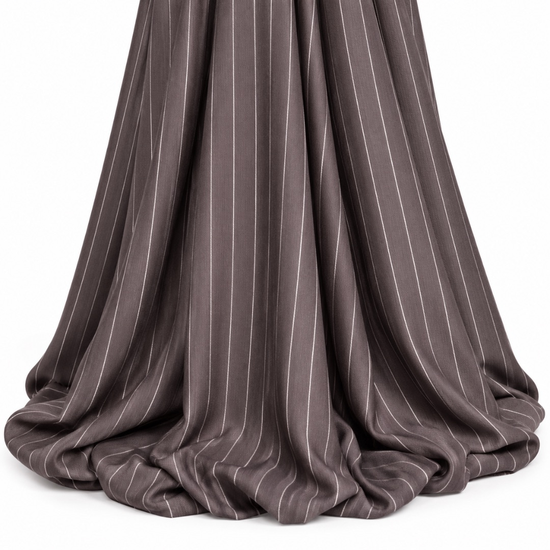 Premium Grey Stripe Fabric