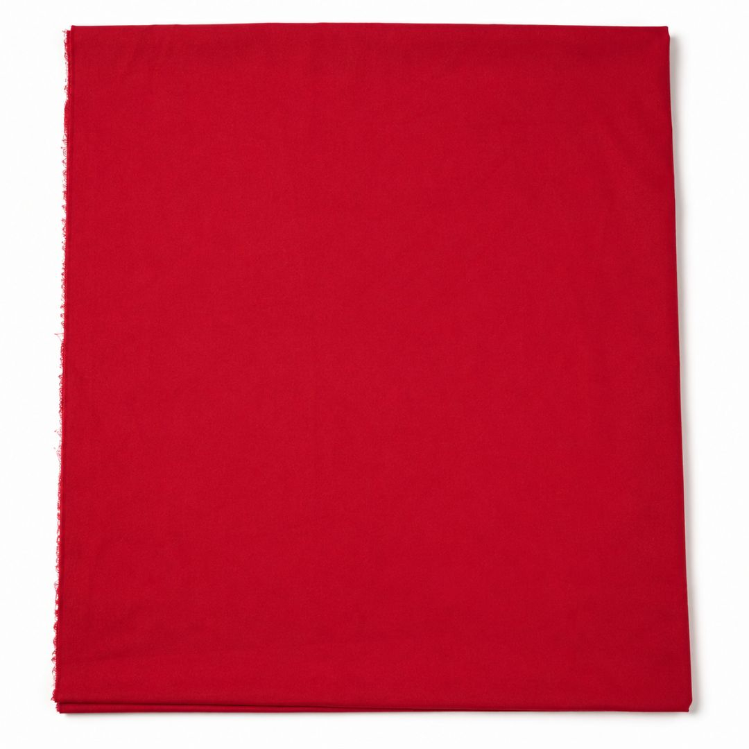 Red Plain Cotton Fabric