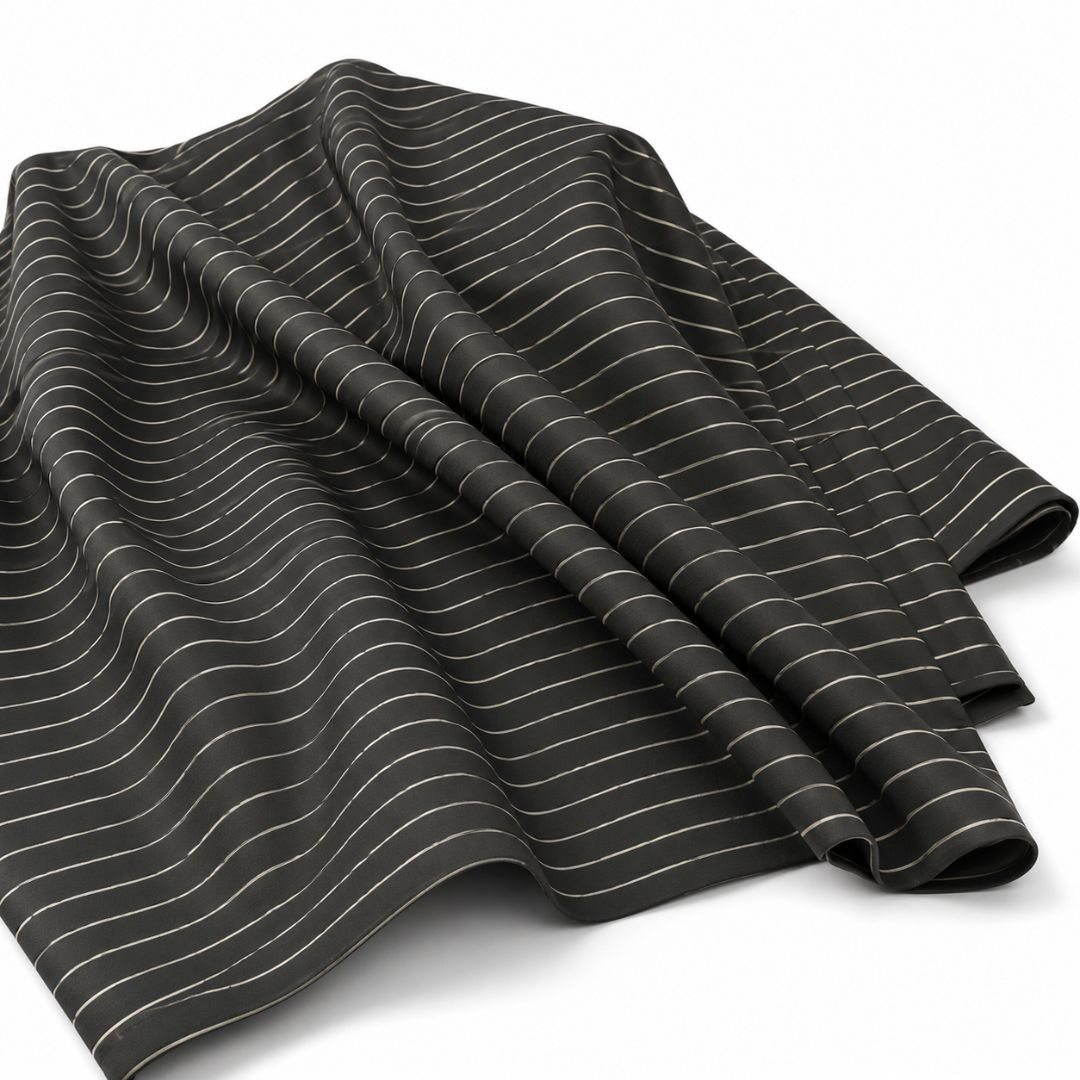 Striped Cotton Poplin Fabric Roll