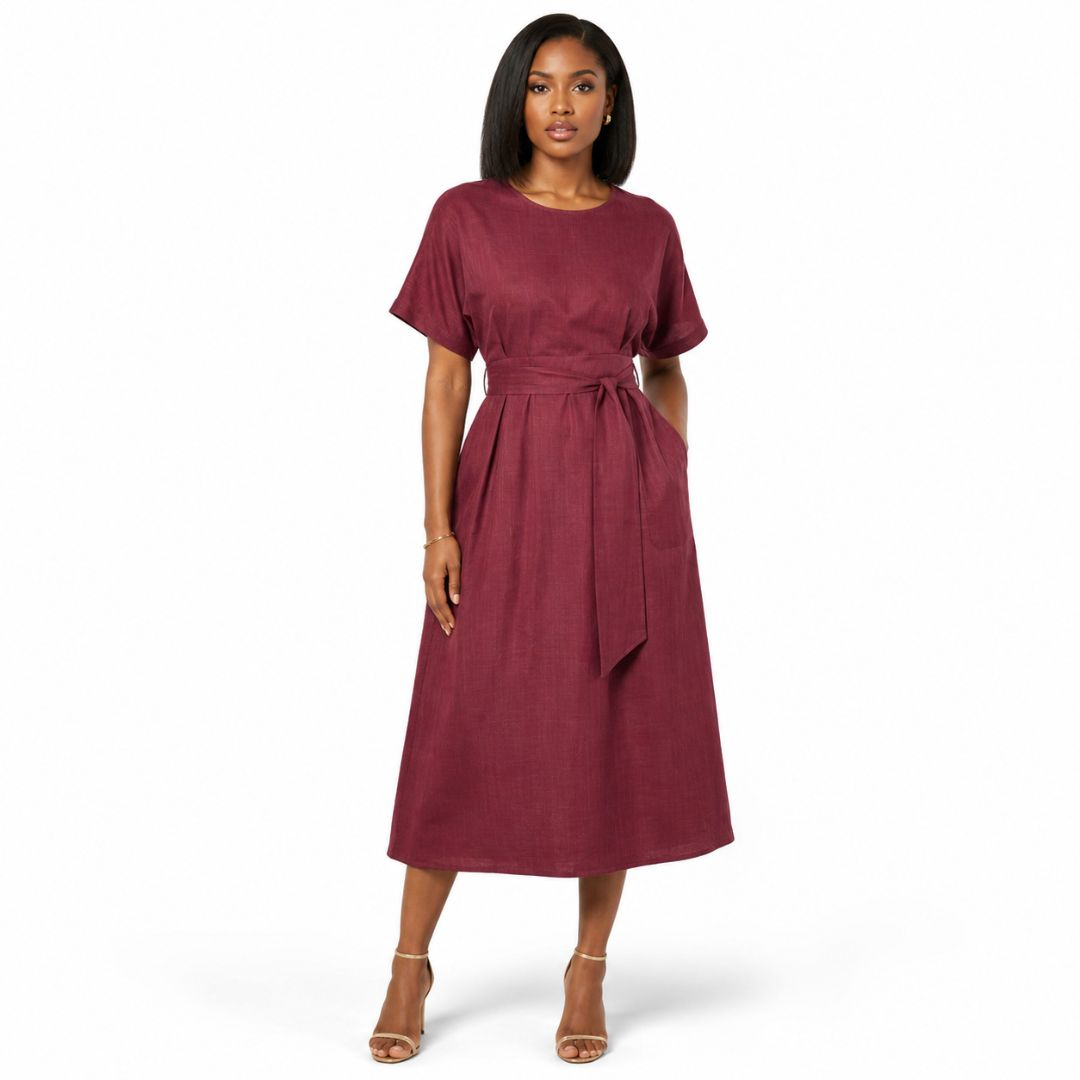 Burgundy Lace Fabric Roll