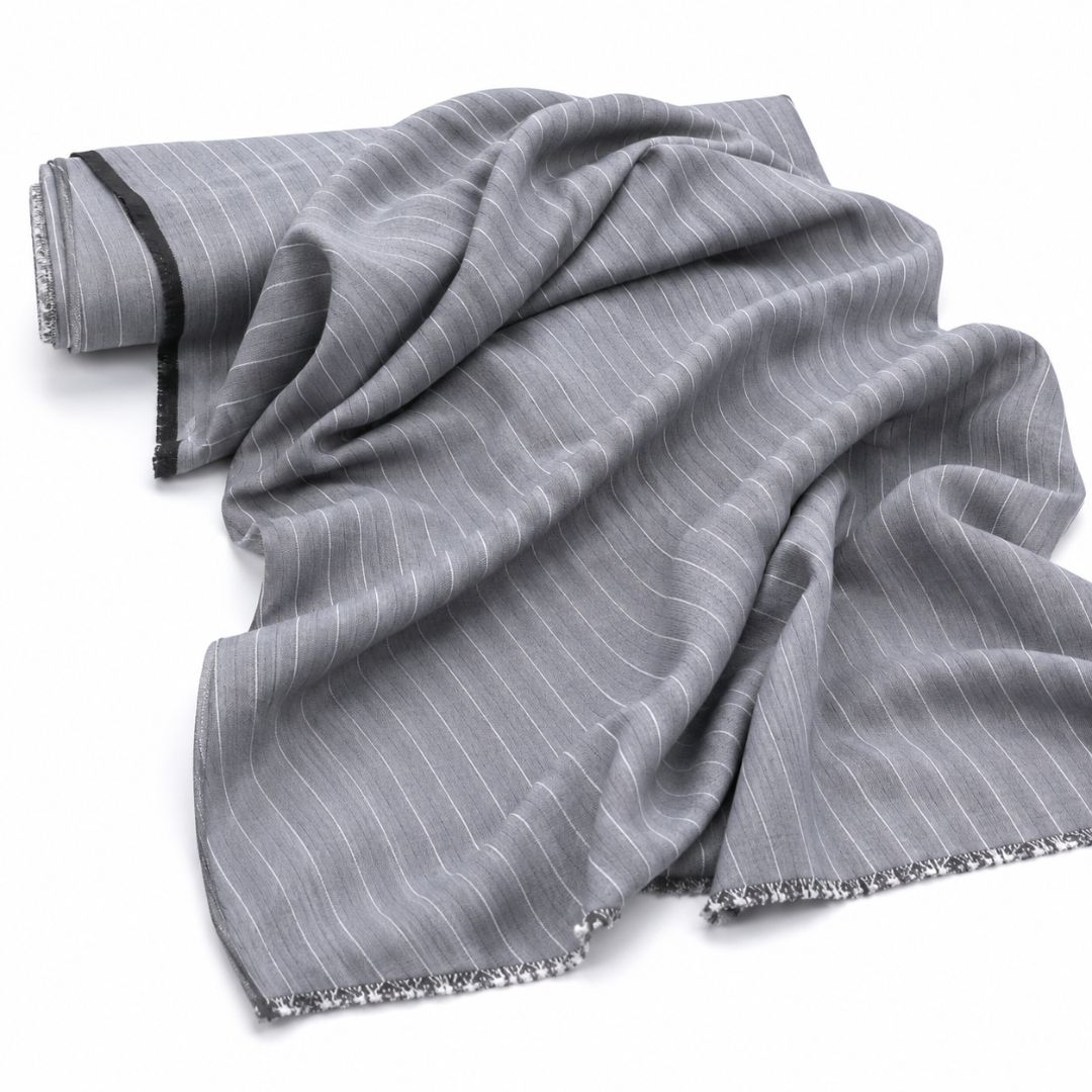 Premium Striped Wool Fabric Roll