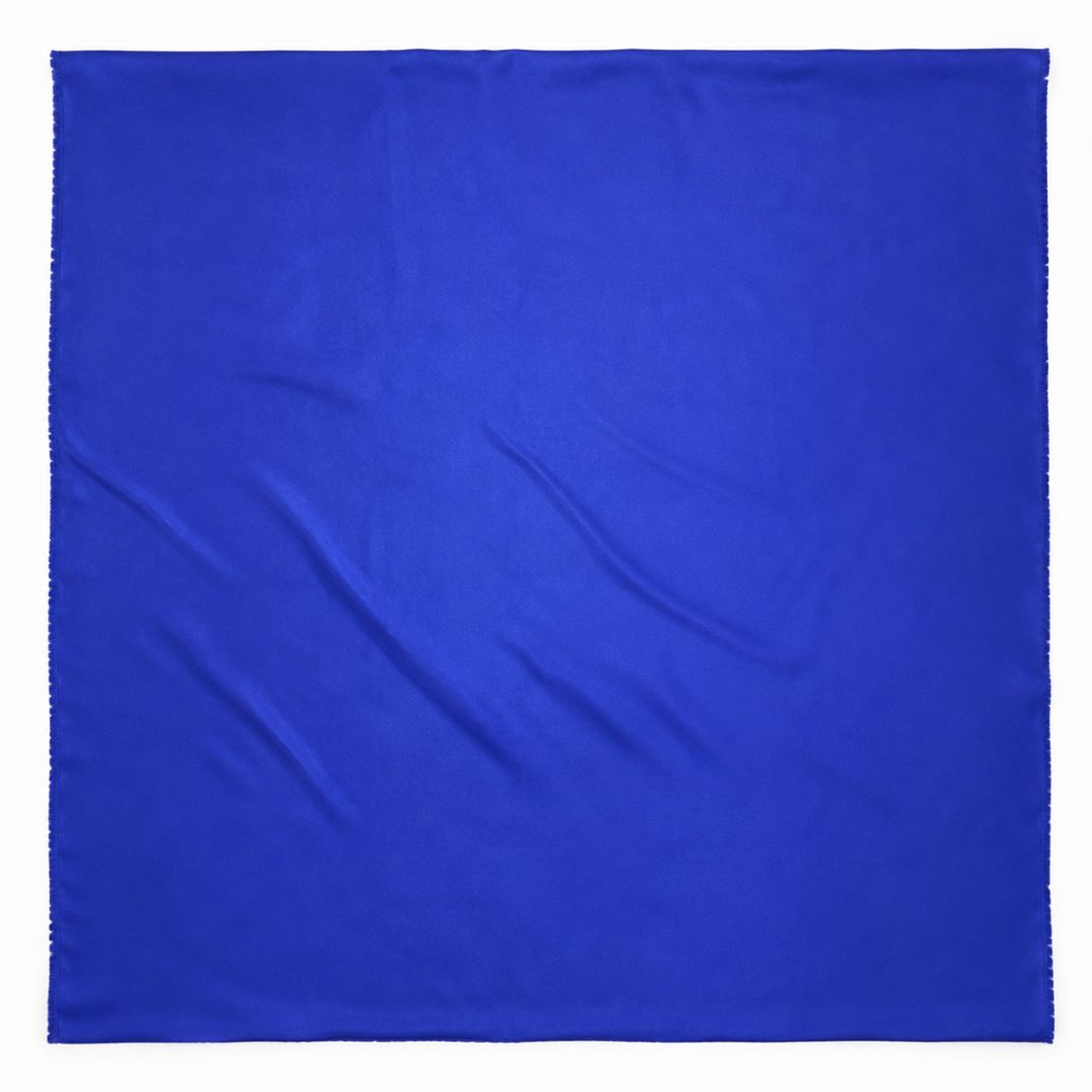 Blue Plain Satin Fabric Roll