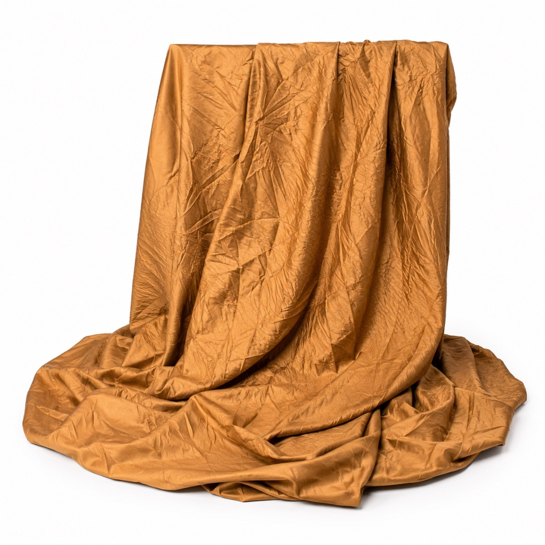 Premium Bedding Fabric    Plain Crinkle Finish
